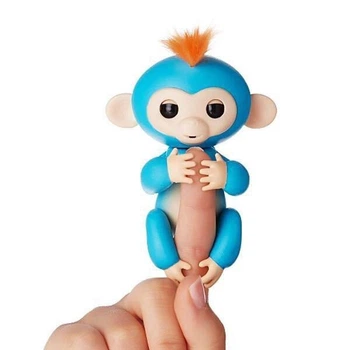 Ручна інтерактивна мавпочка Синій Happy Monkey Fingerling (SH773992)