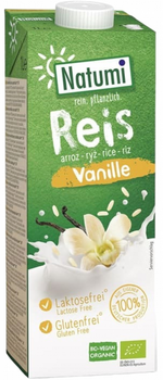 Рисово-ванільний напій Natumi Bio Rice-Vanilla Unsweetened Glutenfree Drink 1 л (4038375025102)