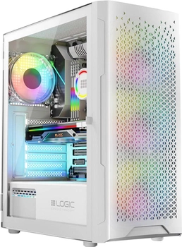 Obudowa komputerowa Logic Concept Aramis Mesh+Glass ARGB fans 4x120 mm White (AT-ARAMIS-20-0000000-0002)