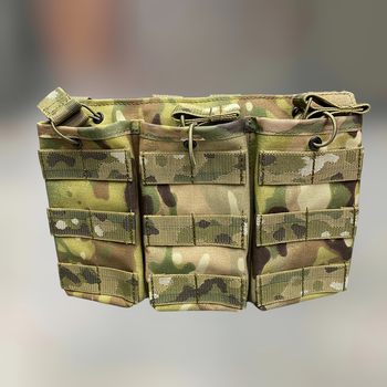 Армійський підсумок на 3 магазини, WINTAC, сумка на 3 магазини для АК, Мультикам, Cordura 1000D