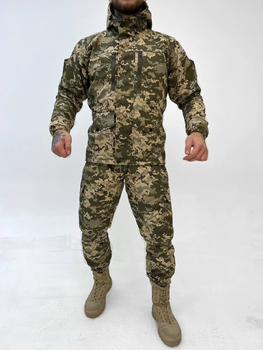 Тактичний зимовий теплий військовий комплект RH-15 ( Куртка + Штани ), Камуфляж: Піксель ЗСУ, Розмір: L