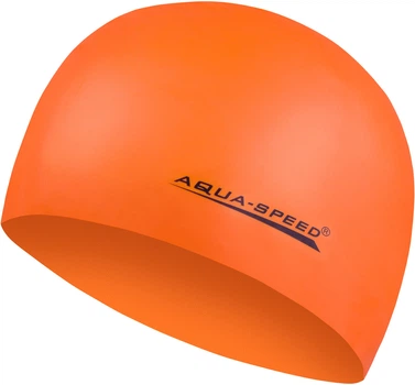 Шапка для плавания Aqua Speed MEGA 100-75 оранжевый Уни OSFM