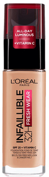 Тональна основа L'Oreal Paris Infallible 32H Fresh Wear Foundation 160 Rose Linen стійка 30 мл (3600524022150)