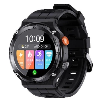 Розумний Smart годинник Modfit Sniper Plus | 5.2, Amoled, 360х360, 1.39", 410 мАг, 128MB, IP67 | Чорний