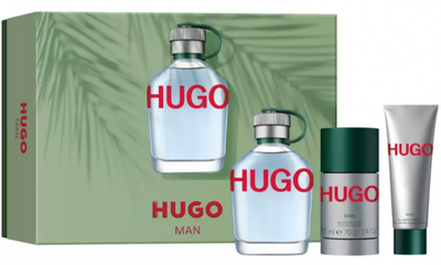 Zestaw Hugo Boss Eau De Toilette Spray 125 ml + Żel pod prysznic 50 ml + Dezodorant 75 ml (3616304099502)