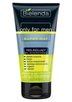 Гель для вмивання обличчя Bielenda Only For Men Super Mat 150 мл (5902169007263)