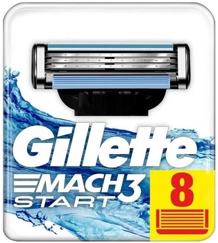 Wymienne wkłady (ostrza) do golenia dla mężczyzn Gillette Mach 3 Start 8 sztuk (4987176093837)