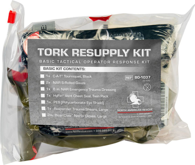 Аптечка индивидуальная NAR "TORK Resupply Kit Basic" 80-1037 (2000980615049)