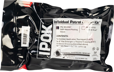 Аптечка индивидуальная NAR "Individual Patrol Officer Kit (IPOK) with Wound Packing Gauze" 80-0167 (2000980615056)