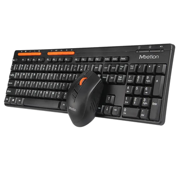 Комплект Meetion MT-4100 беспроводная клавиатура и мышь 2.4Gz (Черный)