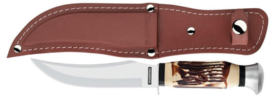 Туристический нож с лезвием 127 мм Sport в чехле TRAMONTINA (sad0001373) Серебристо-коричневый
