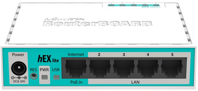 Маршрутизатор MikroTik hEX lite (RB750r2)