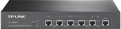 Маршрутизатор TP-LINK TL-R480T+ VPN /4х100 Мбіт/с / Балансування навантаження