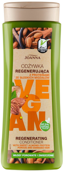 Бальзам для волосся Joanna Vegan відновлювальний з протеїнами солодкого мигдалю 300 г (5901018019334)