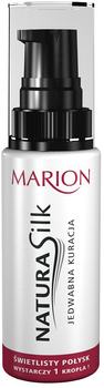 Бальзам для волосся Marion Hydro Silk Шовкова процедура для волосся сяючий блиск 50 мл (5902853007562)