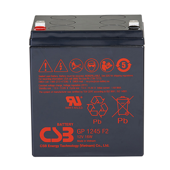 Акумулятор мультигелевий CSB GP1245F2 12V 4.5 Ah AGM VRLA