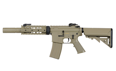 Карабін M4 CQB with silencer ABS CM.513 - Tan [CYMA]