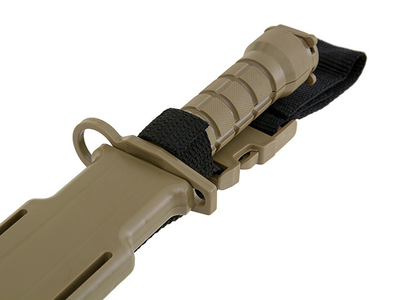 Тренировочный штык-нож к аналогм M4/M16 – TAN [CYMA] (для страйкбола)
