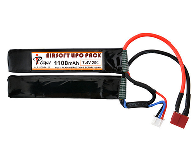 Аккумулятор Li-Po 1100mAh 7,4V 20C - Deans [IPower] (для страйкбола)