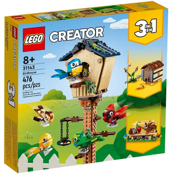 Zestaw klocków LEGO Creator 3 w 1 Budka dla ptaków 476 elementów (31143)
