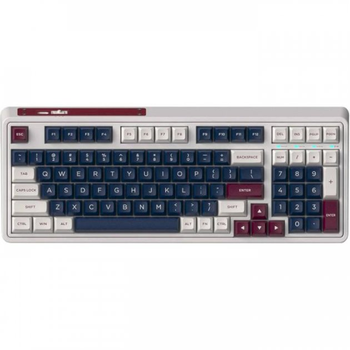 Клавиатура беспроводная FL ESPORTS CMK98 SAM Metal Heart Kailh MX Cool Mint Wireless/Bluetooth/USB White-Blue (CMK98SAM-3767)