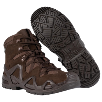 Черевики тактичні Lowa Zephyr MK2 GTX mid TF Dark Brown (коричневий) UK 11.5/EU 46.5