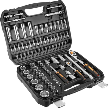 Zestaw narzędzi Neo Tools 1/2", 1/4", CrV 86 szt (10-060) (5907558465976)