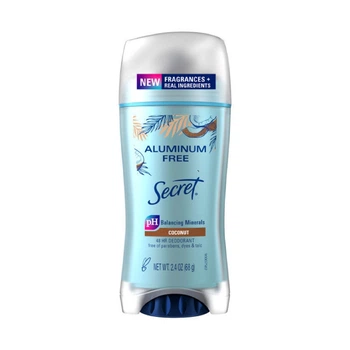 Дезодорант-антиперспірант кремовий Secret Aluminium Free real coconut creamy, 68 g
