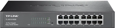 Коммутатор TP-LINK TL-SG1016DE 16*1Гбит/с / управляемый / до 32 VLAN одновременно