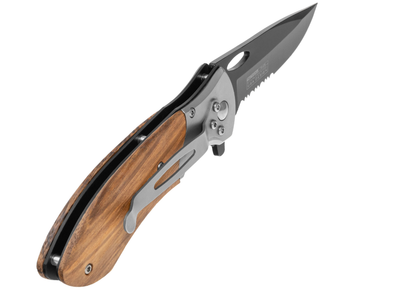 Рятувальний Складаний Ніж для Виживання Master Cutlery Tac-Force TF-876 Spring Assisted Wood TF-876