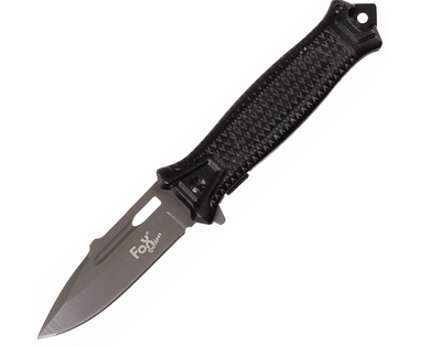 Спасательный Складной Нож для Выживания MFH Fox Outdoor Jack Knife Snake Black 45551A
