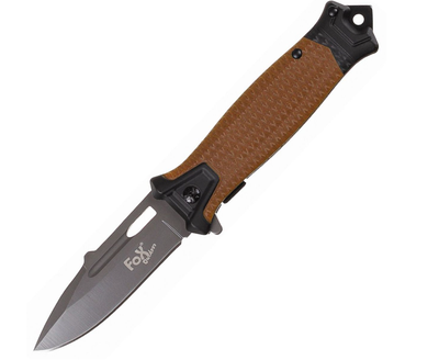 Спасательный Складной Нож для Выживания MFH Fox Outdoor Jack Knife Snake Coyote 45551R