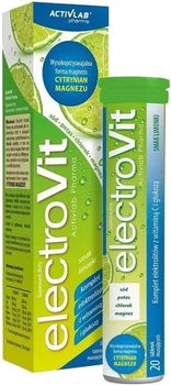 Електроліти ActivLab ElectroVit 20 таблеток Лайм (5903260902600)