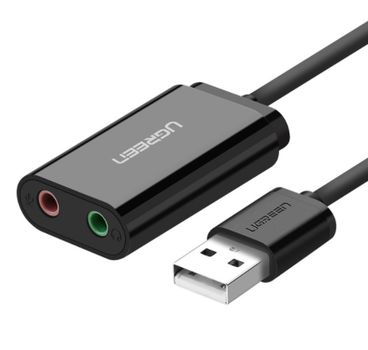 Карта звуковая Ugreen USB 2.0 внешняя (30724)