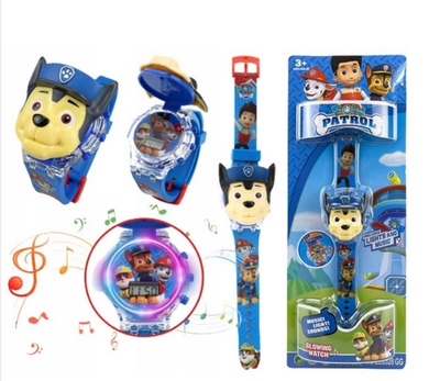 Детские электронные наручные часы Paw Patrol Гонщик.Синий