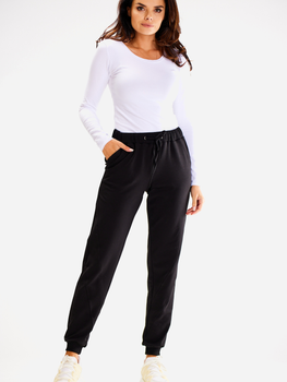 Спортивні штани жіночі Awama A608 S Чорні (5902360583535)