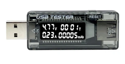 USB тестер Вт/Ампер/Вольт/Время измеритель адаптер мультиметр