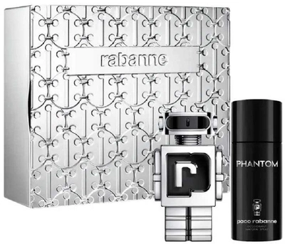 Подарунковий набір для чоловіків Paco Rabanne Phantom Туалетна вода-спрей 100 мл, 2 елементи (3349668623457)