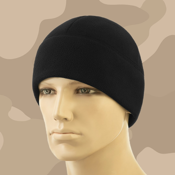 M-Tac шапка Watch Cap Elite флис (320г/м2) Black/ военная шапка, L-XL