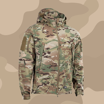 M-Tac куртка на флисе Soft Shell MC / Водоотталкивающая куртка/ Военная куртка/зимняя мужская куртка, L