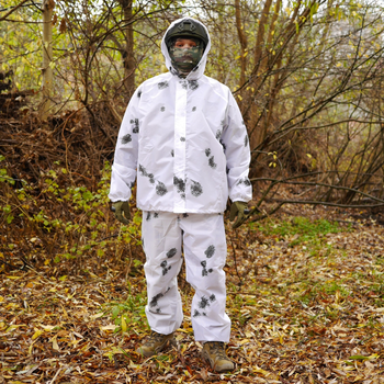 Тактический костюм Клякса, дождевик зимний, водонепроницаемый.