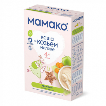 Дитяча каша MAMAKO молочна гречана з яблуком та морквою на козячому молоці 200 (4607088795826)