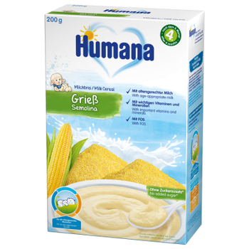 Дитяча каша Humana молочно кукурудзяно сухе 200 г (4031244775610)