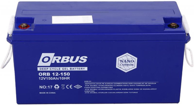 Аккумуляторная батарея ORBUS Свинцовая CG12150 GEL 12 В 150 А/час (2115777)