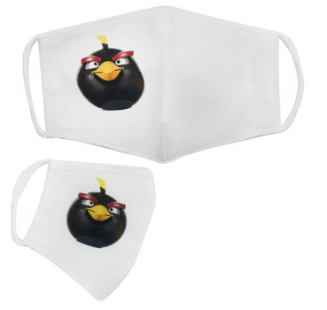 Многоразовая 4-х слойная защитная маска "Angry birds Бомб" размер 3, 7-14 лет (TS01091996153178)