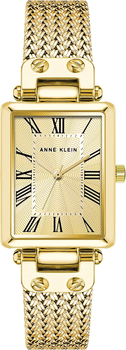 Женские часы Anne Klein AK/3882CHGB Золотые Кварцевый механизм