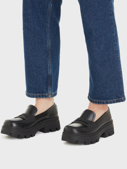 Loafersy damskie Calvin Klein Jeans YW0YW01120 0GT 41 (9,5US) Czarne (8720108623810)