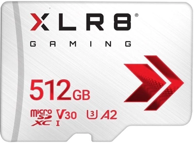 Karta pamięci PNY XLR8 Gaming microSDXC 512GB Industrial Class 3 UHS-I V30 A2 (P-SDU512V32100XR-GE)
