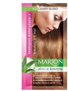 Фарбувальний шампунь Marion 62 Темний блонд 4-8 змивань 40 мл (5902853000624)