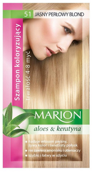 Szampon koloryzujący Marion 51 Jasny Perłowy Blond 4-8 myć 40 ml (5902853005513)